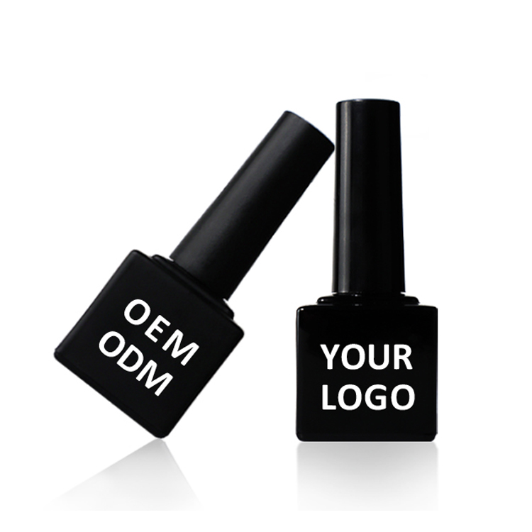 OEM ODM design your own wholesale 15 ml 8ml 10 ml black bulk nail polish bottles with brush