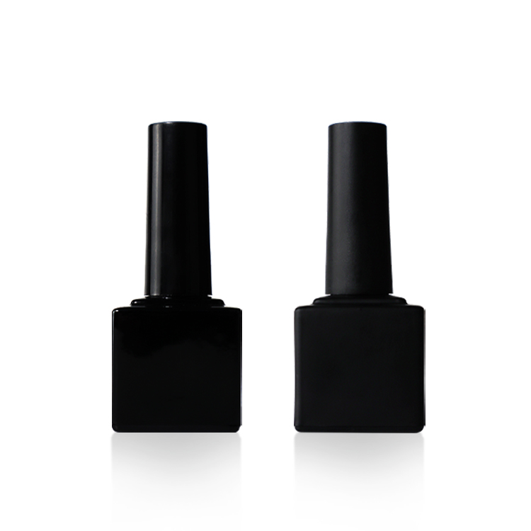 OEM ODM design your own wholesale 15 ml 8ml 10 ml black bulk nail polish bottles with brush