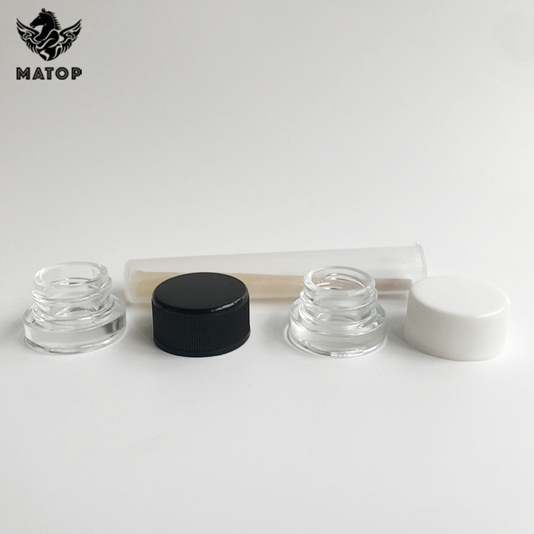 OEM ODM logo printing weed jar glass jar child resistant