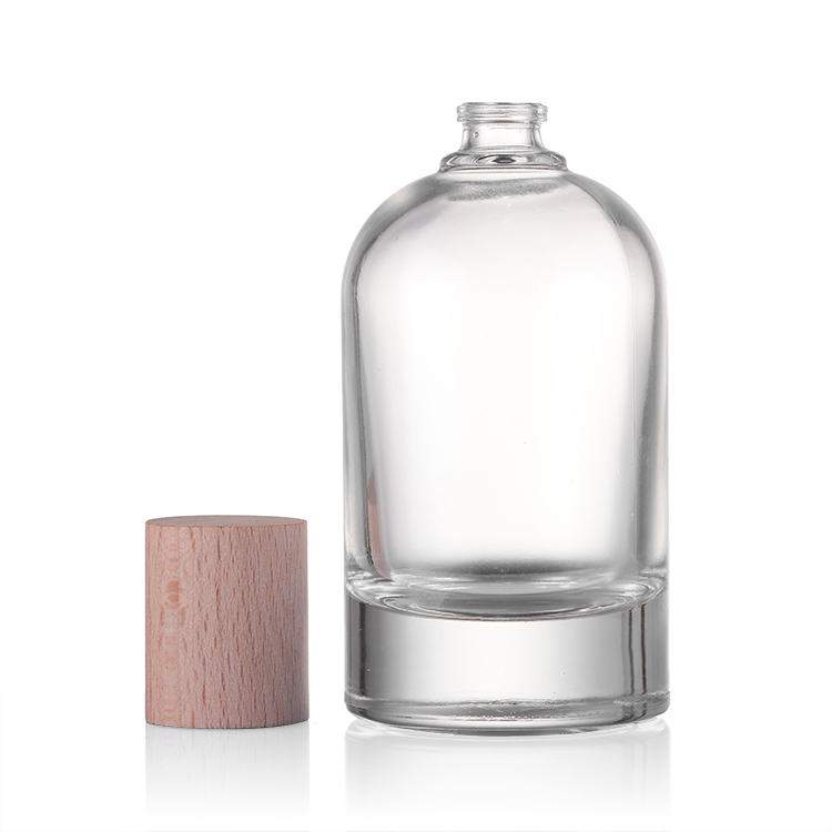 OEM & ODM ound Empty Clear Fragrance glass perfume bottle with pump sprayer