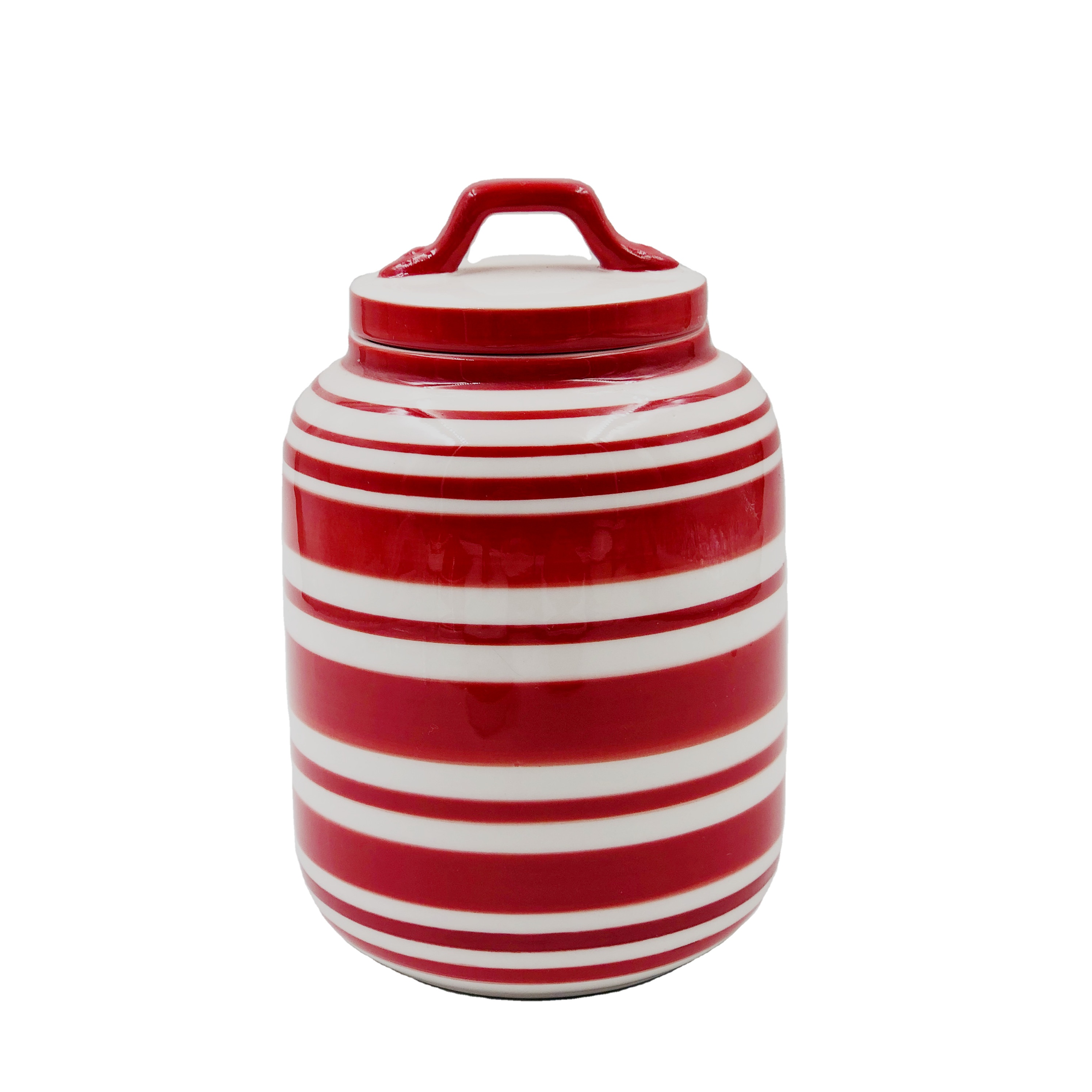 OEM Sealed Kitchen Used Tea Canisters / Food Storage Ceramic Container With Lid
