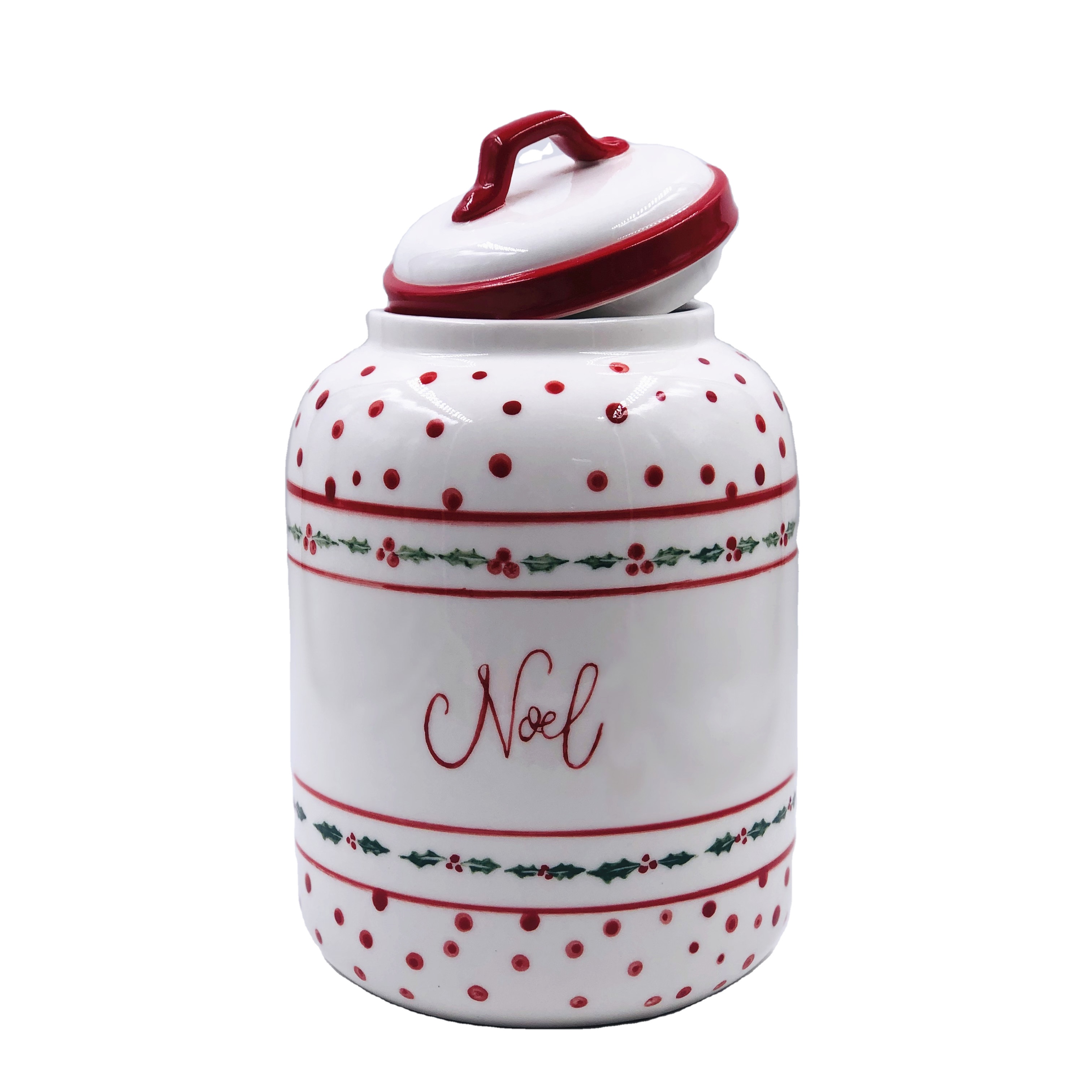 OEM Sealed Kitchen Used Tea Canisters / Food Storage Ceramic Container With Lid