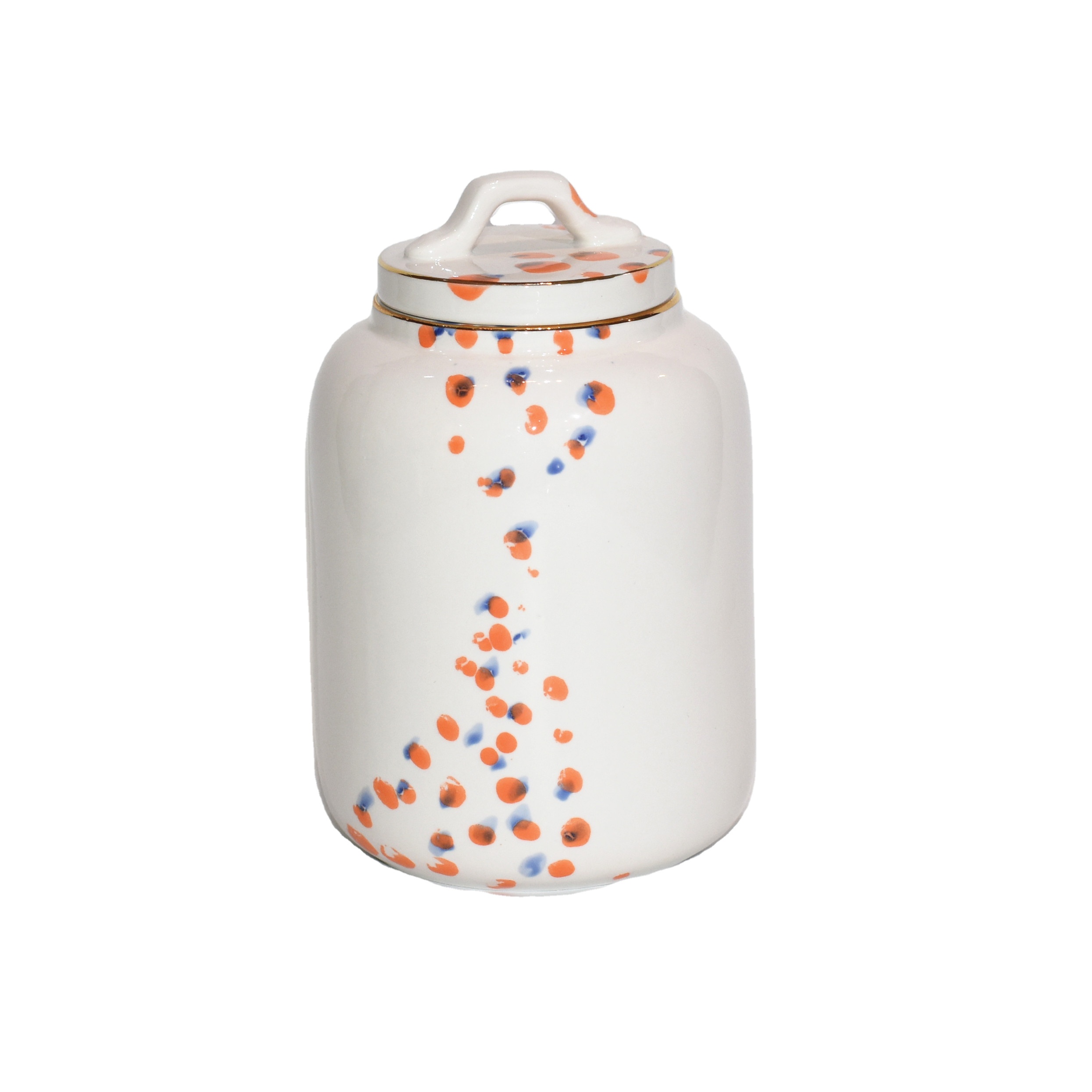 OEM Sealed Kitchen Used Tea Canisters / Food Storage Ceramic Container With Lid