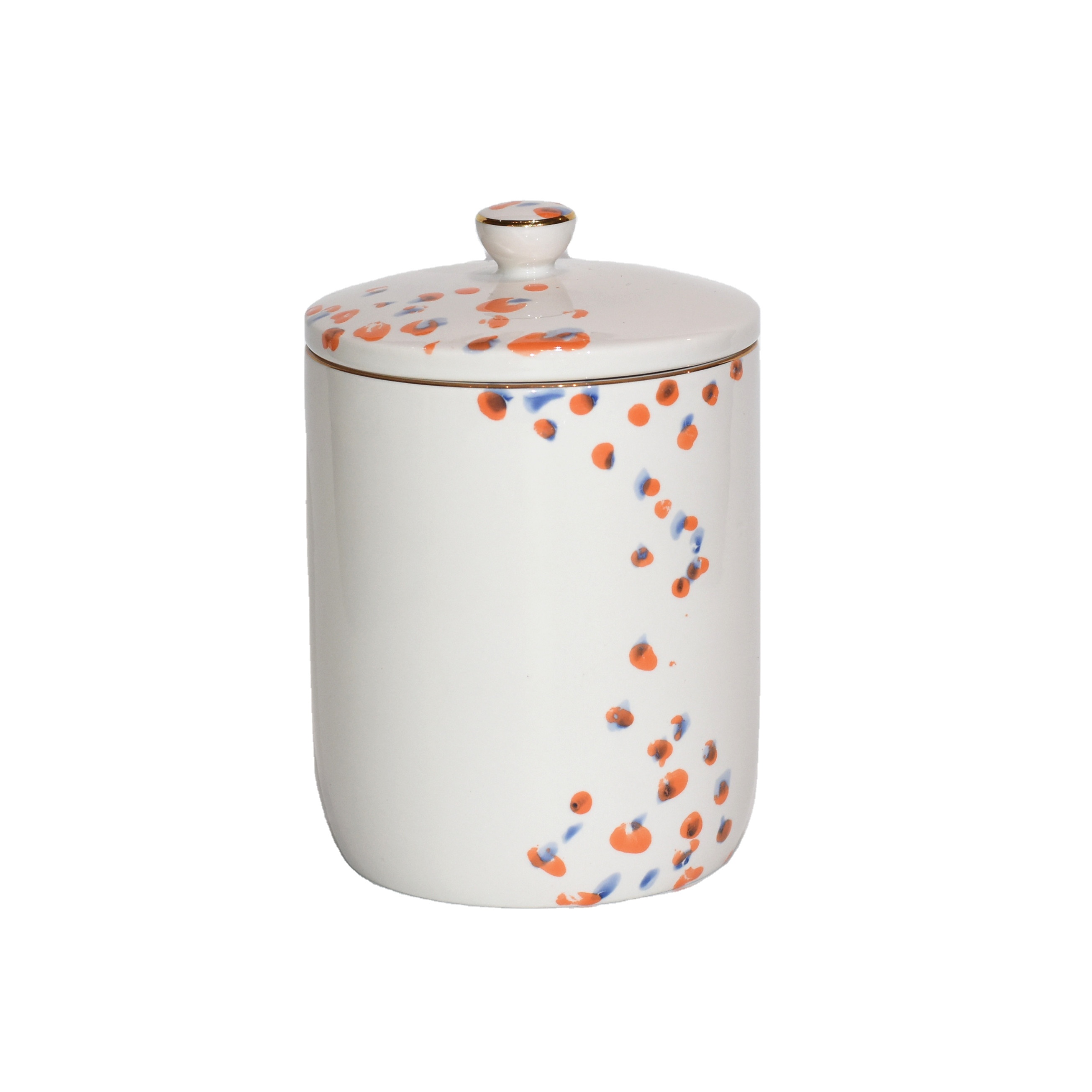 OEM Sealed Kitchen Used Tea Canisters / Food Storage Ceramic Container With Lid