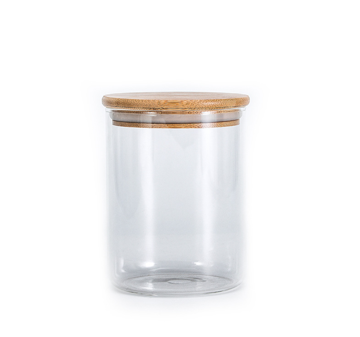 OEM Suppliers Heat Resistant glass candle jars Borosilicate airtight Glass canister jar with Bamboo Lid