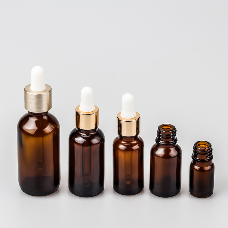 OEM Wholesale 10ml 30ml, 50ml Amber Blue Green Essential Oil Bottle Custom Private Label Dropper Glass Serum Bottle/