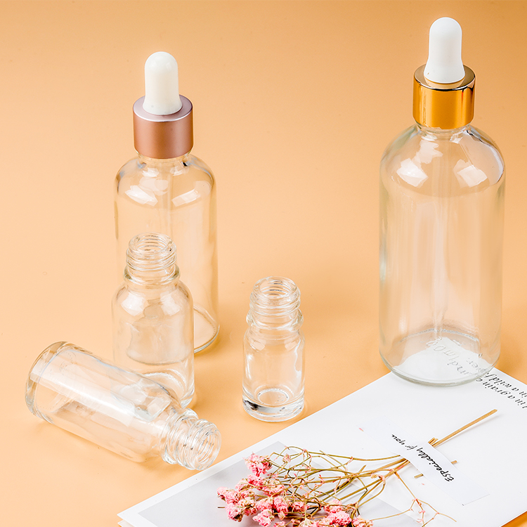 OEM Wholesale 10ml 30ml, 50ml Amber Essential Oil Bottle Custom Dropper Glass Serum Bottle/