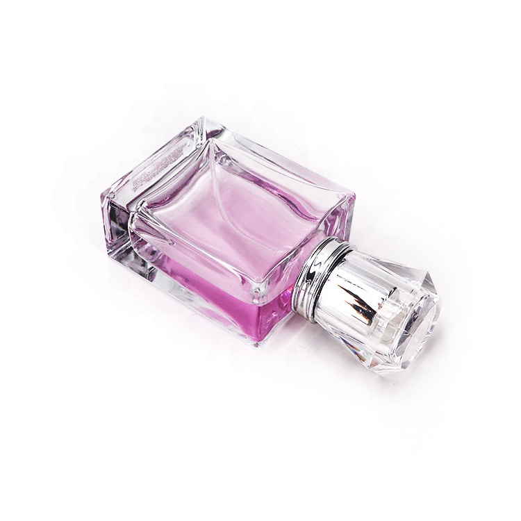 OEM Wholesale Square Empty Glass 55ml Perfume Bottle