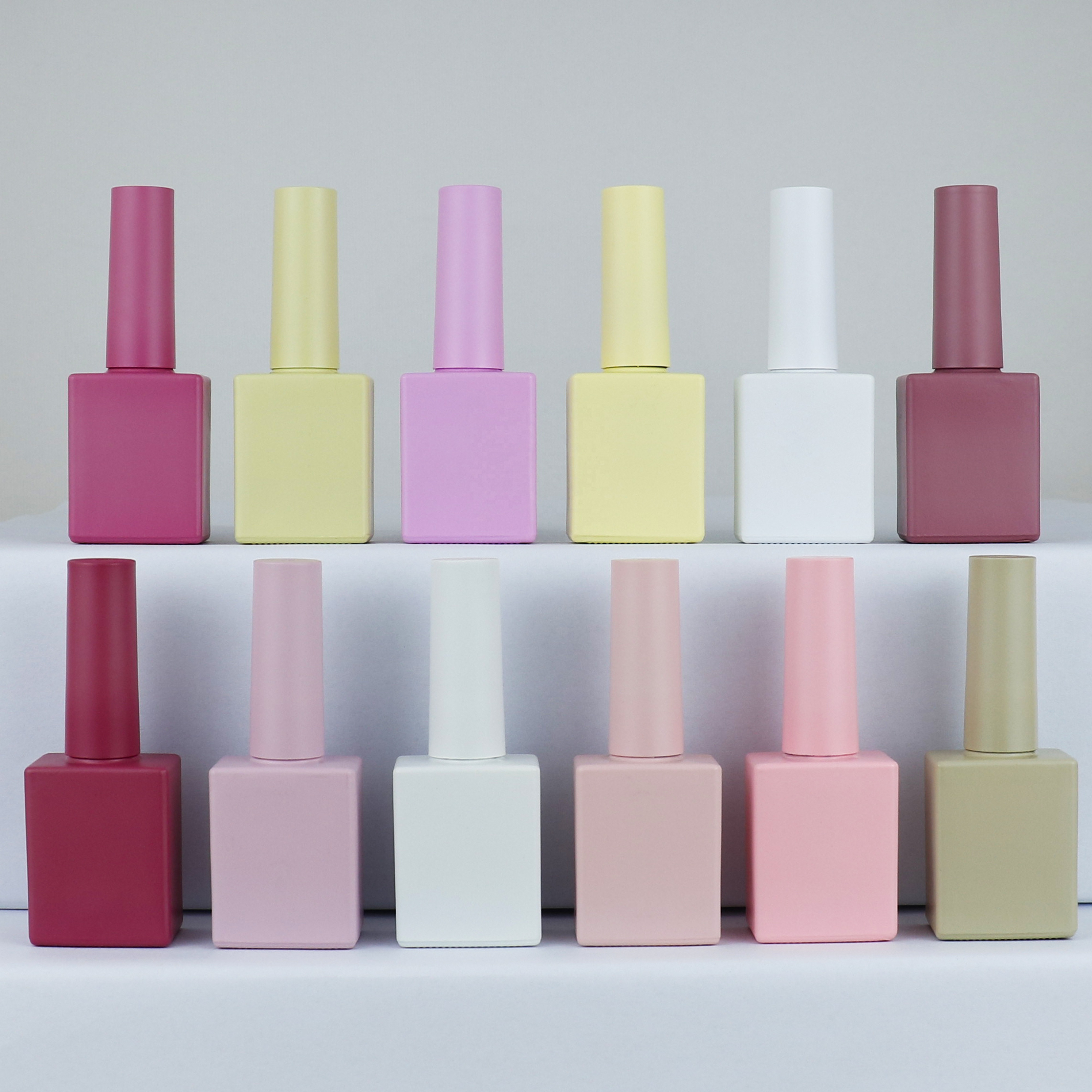 OEM Wholesale price custom color novelty empty matte nail polish bottle bottle vial design with brush wiper