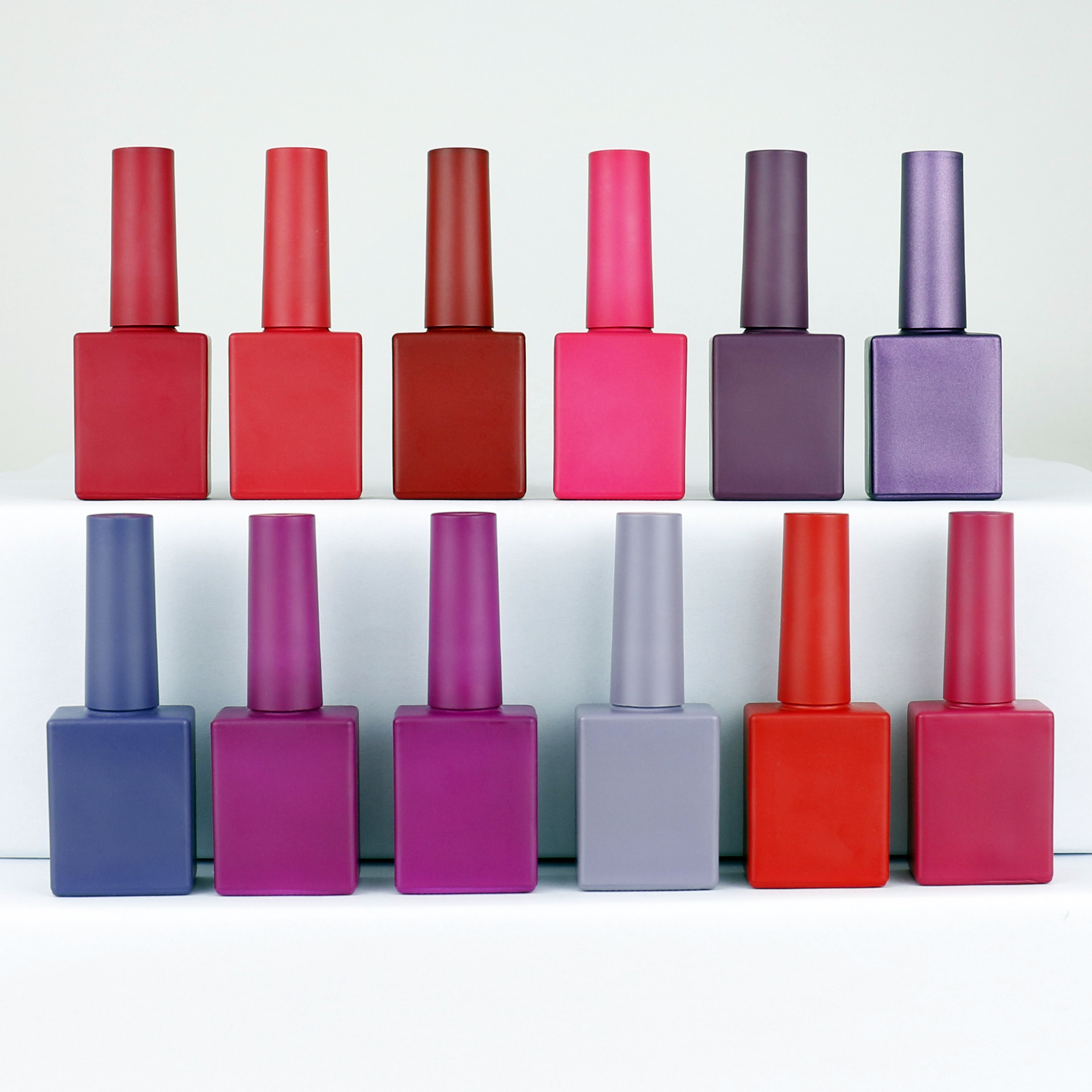 OEM Wholesale price custom color novelty empty matte nail polish bottle bottle vial design with brush wiper