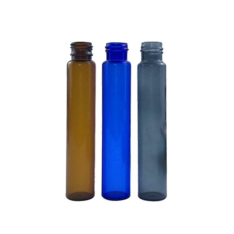 OEM child resistant CR glass tube with cork lid smell proof airtight glass bottle for food tea coffee china package manufacturer