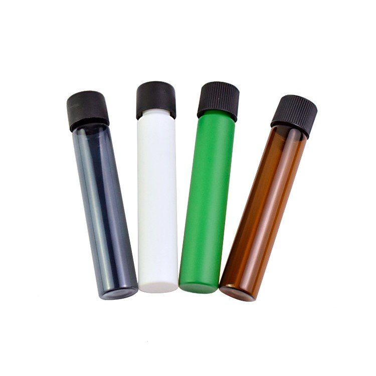 OEM child resistant CR glass tube with cork lid smell proof airtight glass bottle for food tea coffee china package manufacturer