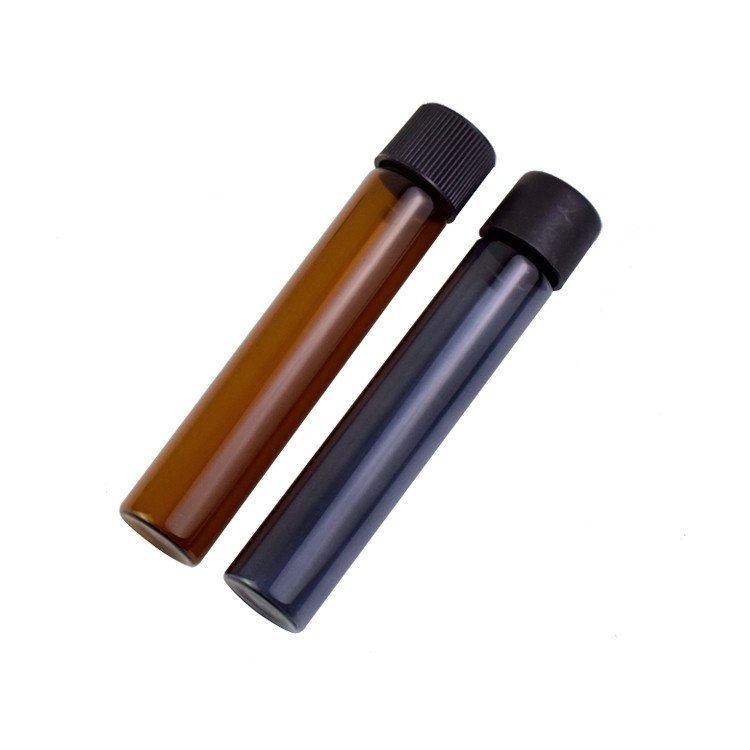 OEM child resistant CR glass tube with cork lid smell proof airtight glass bottle for food tea coffee china package manufacturer
