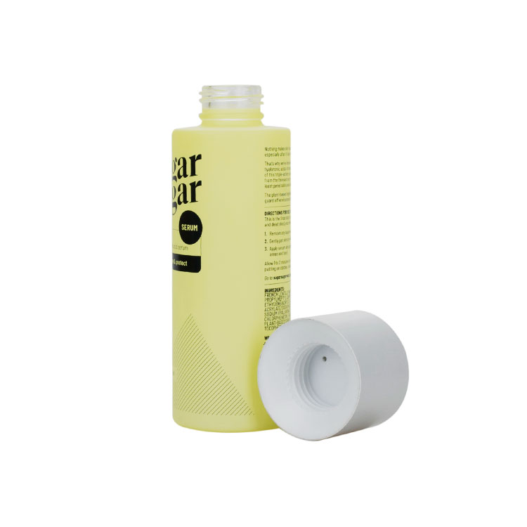 OEM cosmetic packaging face care toner usage 30ml 50ml 60ml 80ml 100ml 120ml round cylinder glass bottles