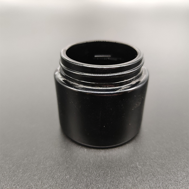 OEM custom logo luxury 70ml glass white porcelain material cosmetic cream jar hemp storage with white plastic lid China factory