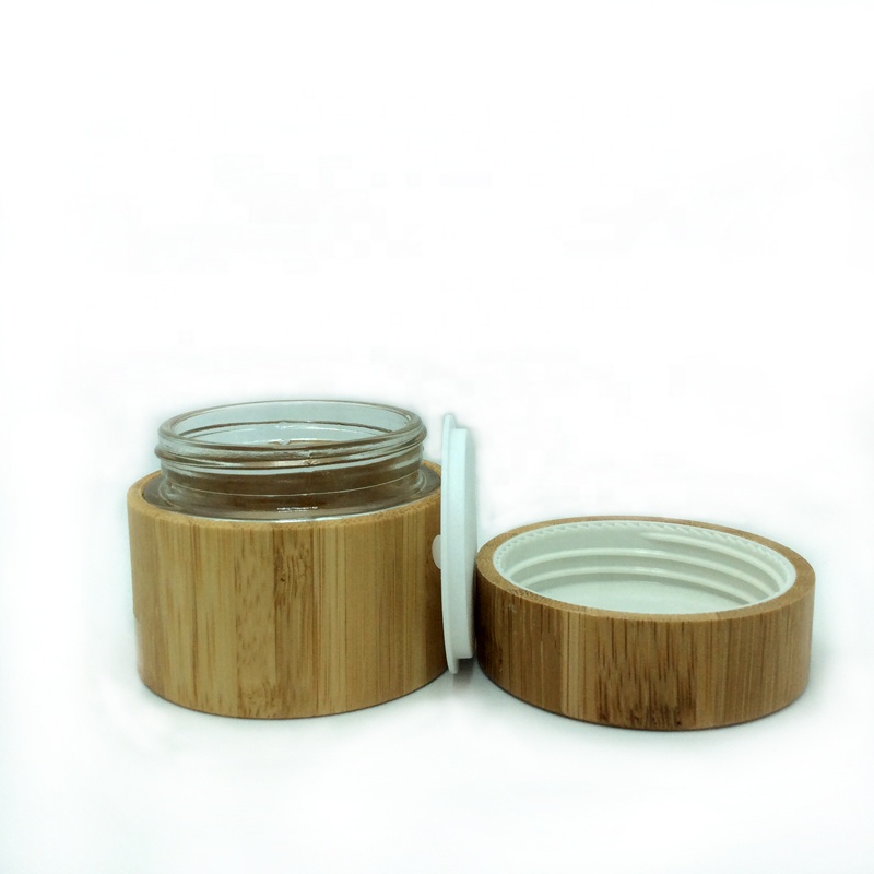 OEM customized bamboo cosmetics packaging and bamboo skincare bottle packaging are on sale