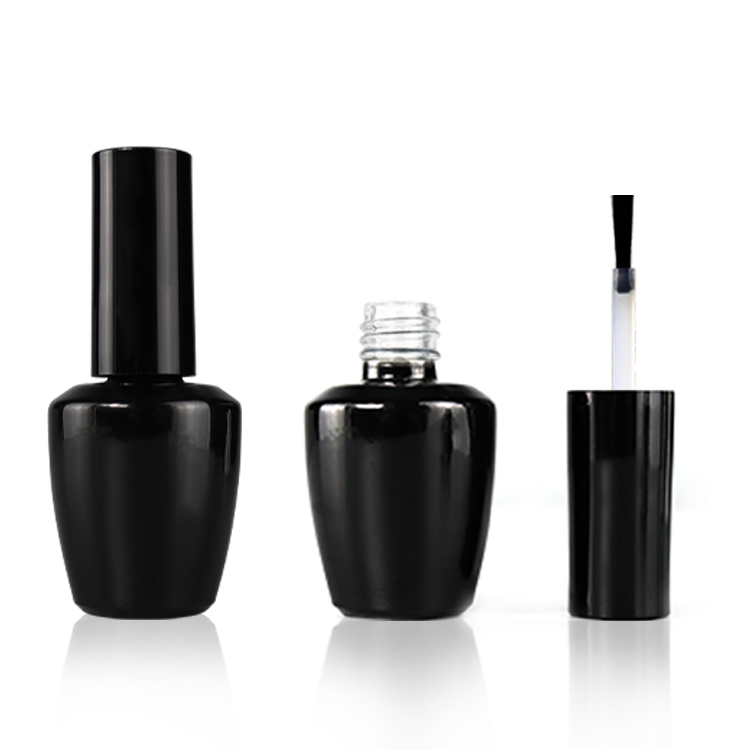 OEM customized logo private label clear empty glass custom gel rose gold nail polish bottles