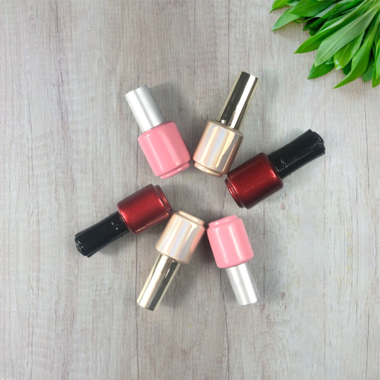 OEM customized logo private label rose gold unique gel 15ml nail polish bottle glass empty