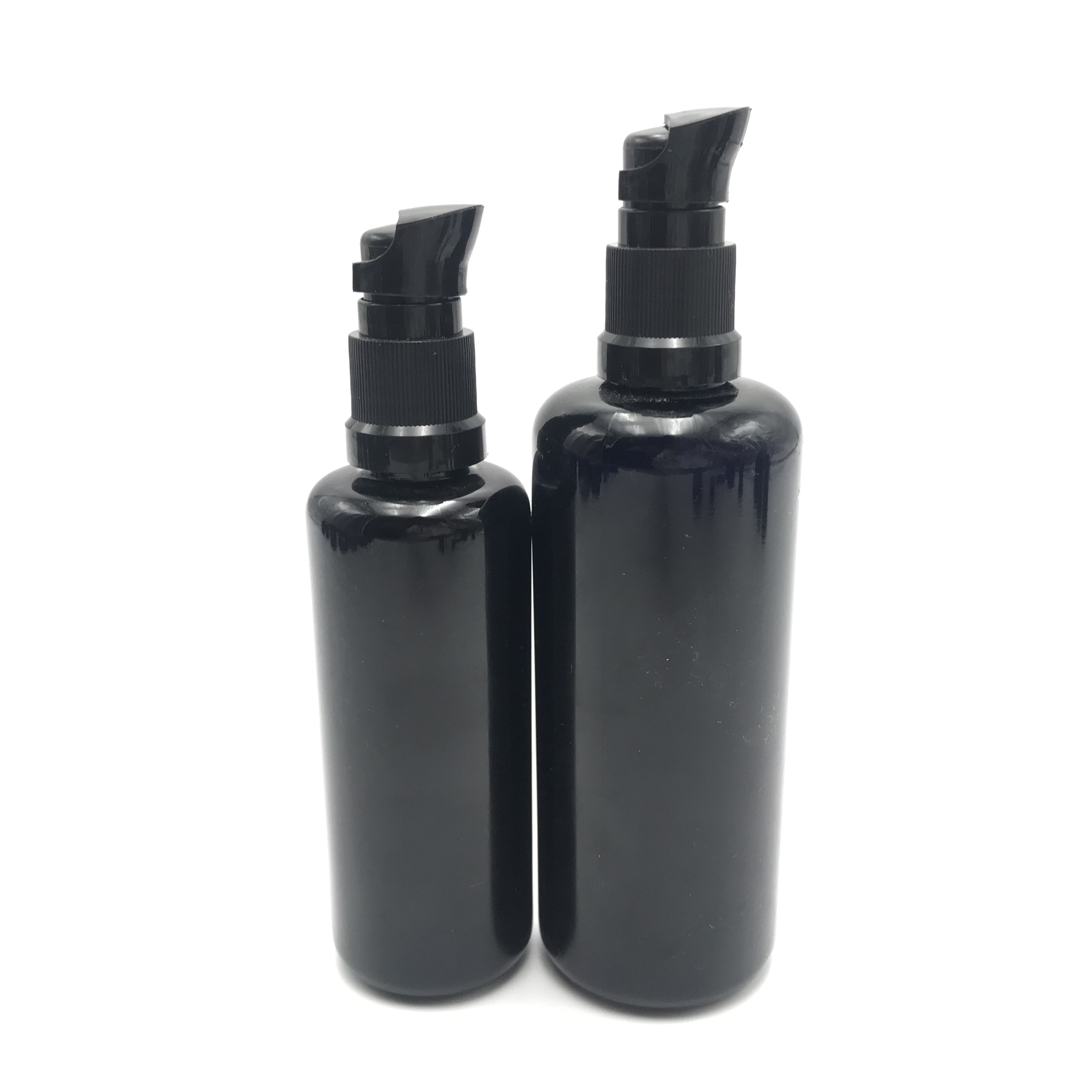 OEM dark violet bottle and jar with the silk screen DVJ-080C