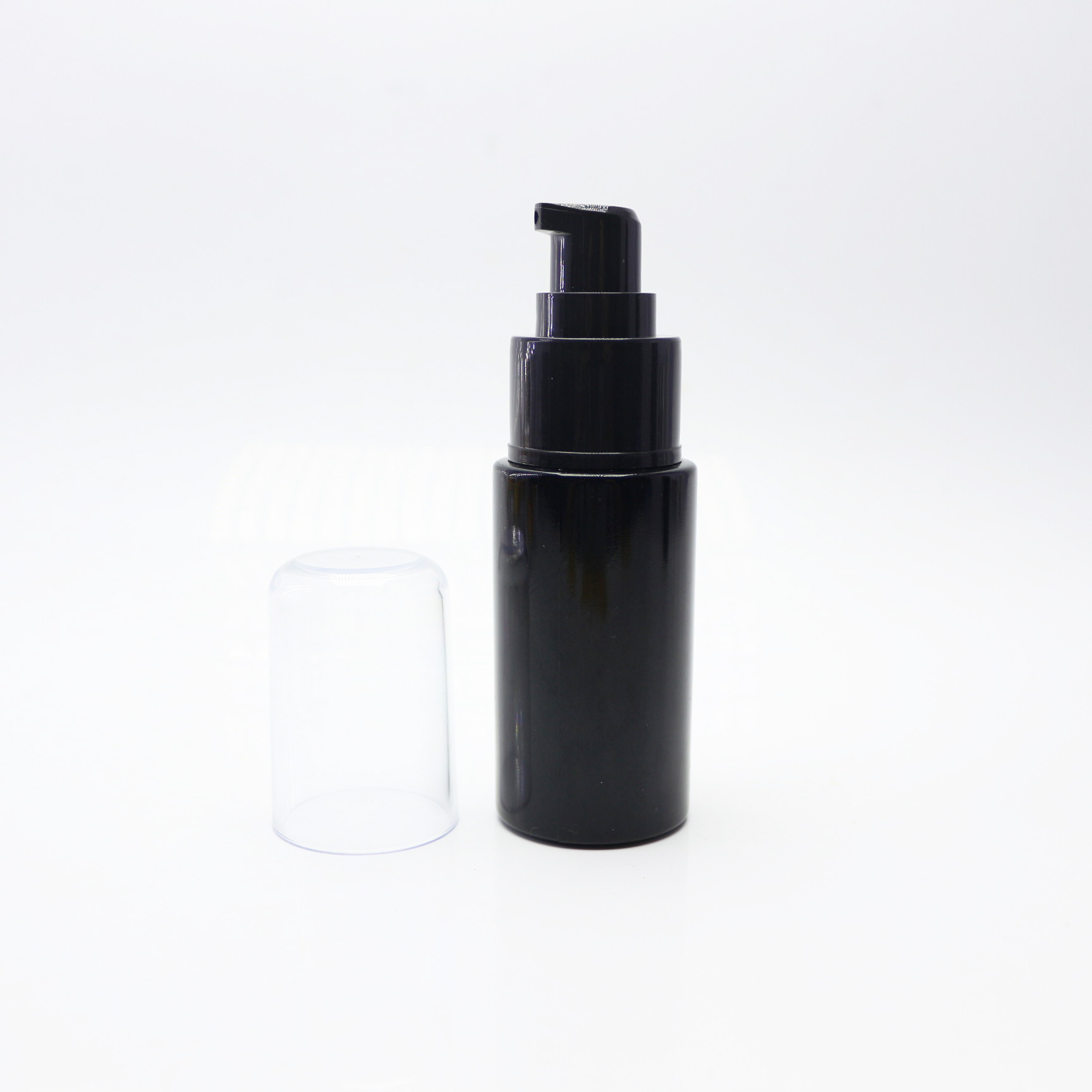 OEM dark violet bottle and jar with the silk screen DVJ-080C