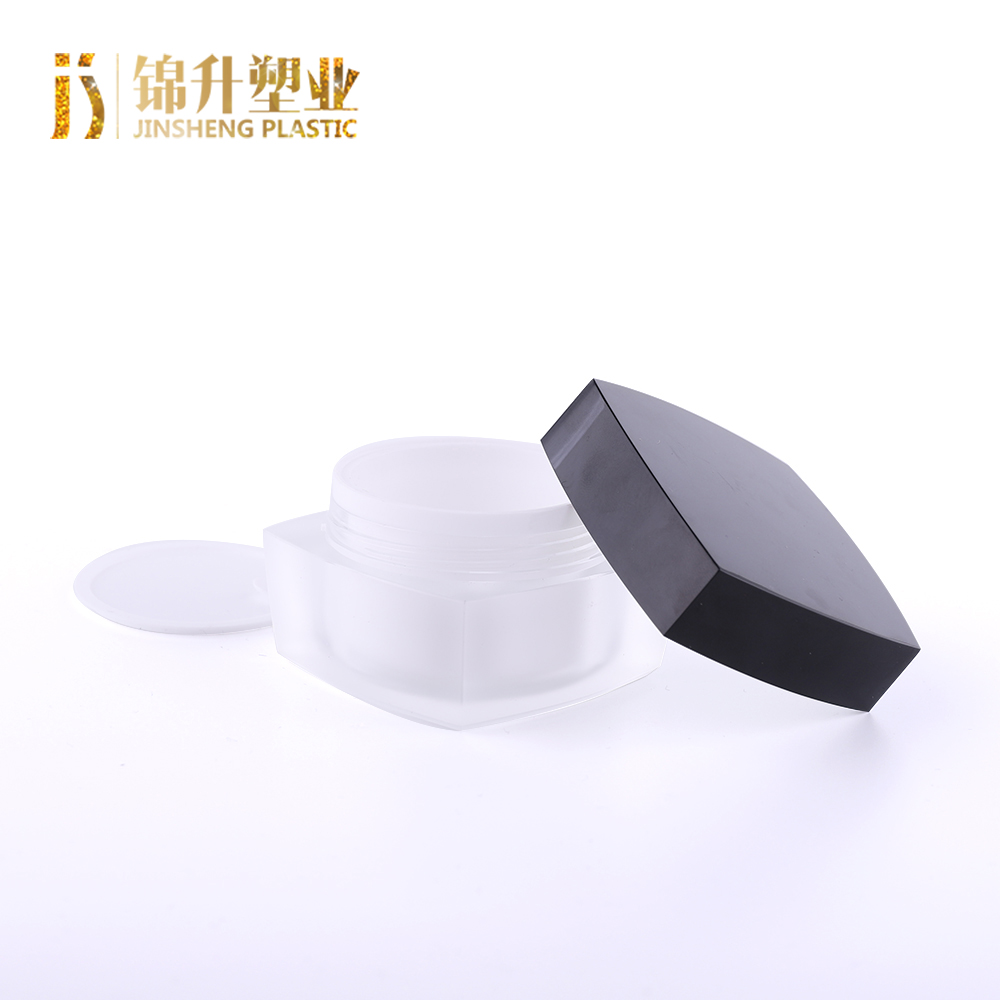 OEM design eco-friendly 15g 30g square shape skincare packaging cosmetic container cream jar
