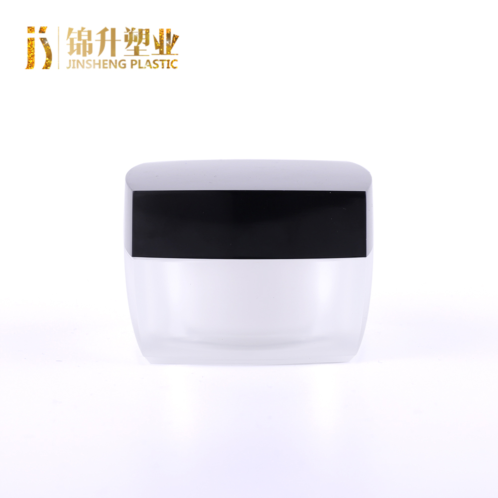 OEM design eco-friendly 15g 30g square shape skincare packaging cosmetic container cream jar