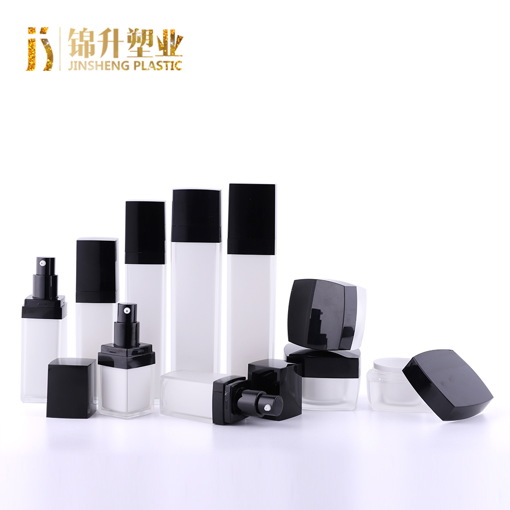 OEM design eco-friendly 15g 30g square shape skincare packaging cosmetic container cream jar
