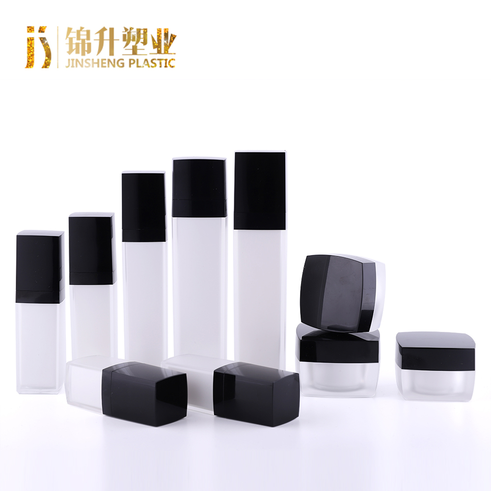 OEM design eco-friendly 15g 30g square shape skincare packaging cosmetic container cream jar