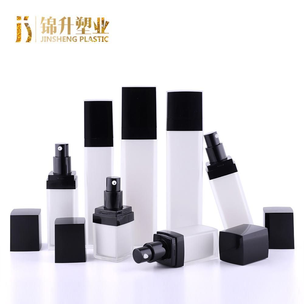 OEM design eco-friendly 15ml 30ml 40ml 50ml square shape cosmetic packaging