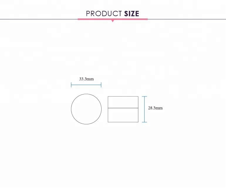 OEM empty plastic eye shadow cosmetic packaging jar with low moq