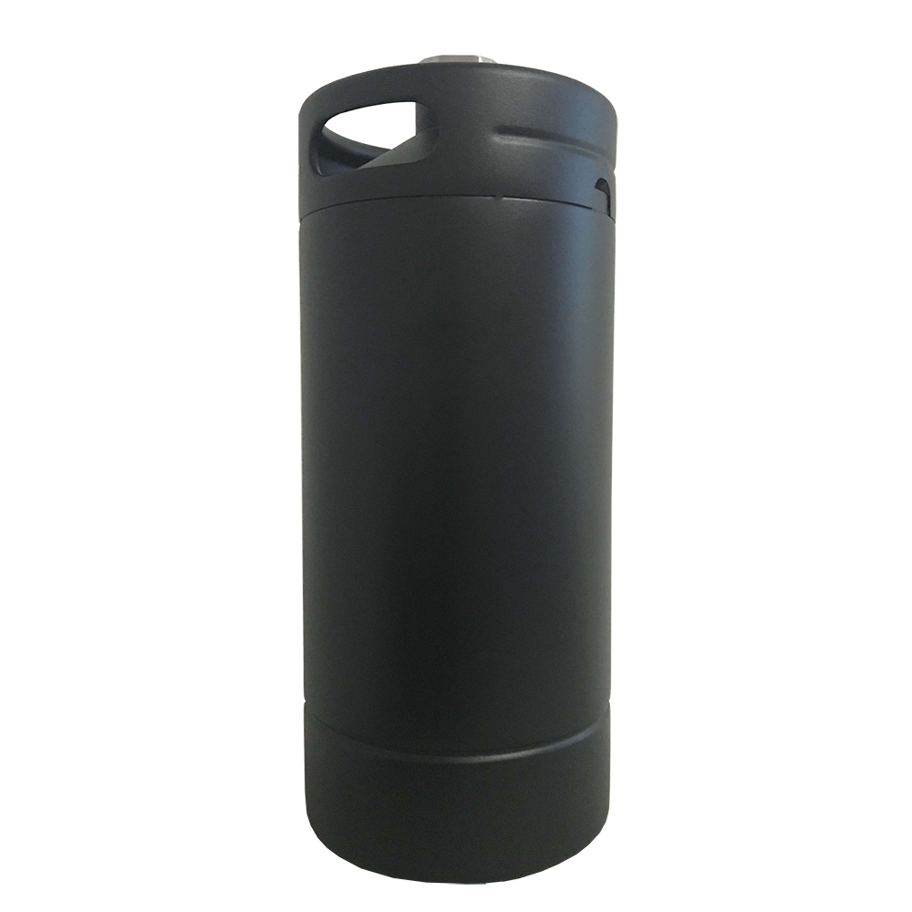 OEM factory supply graceful shape matte black water bottle for packaging beer sparkling water carbonated beverages