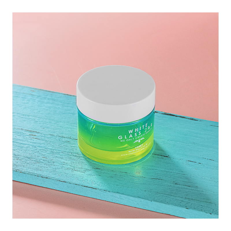 OEM frosted cosmet glass cosmetic jar and bottles