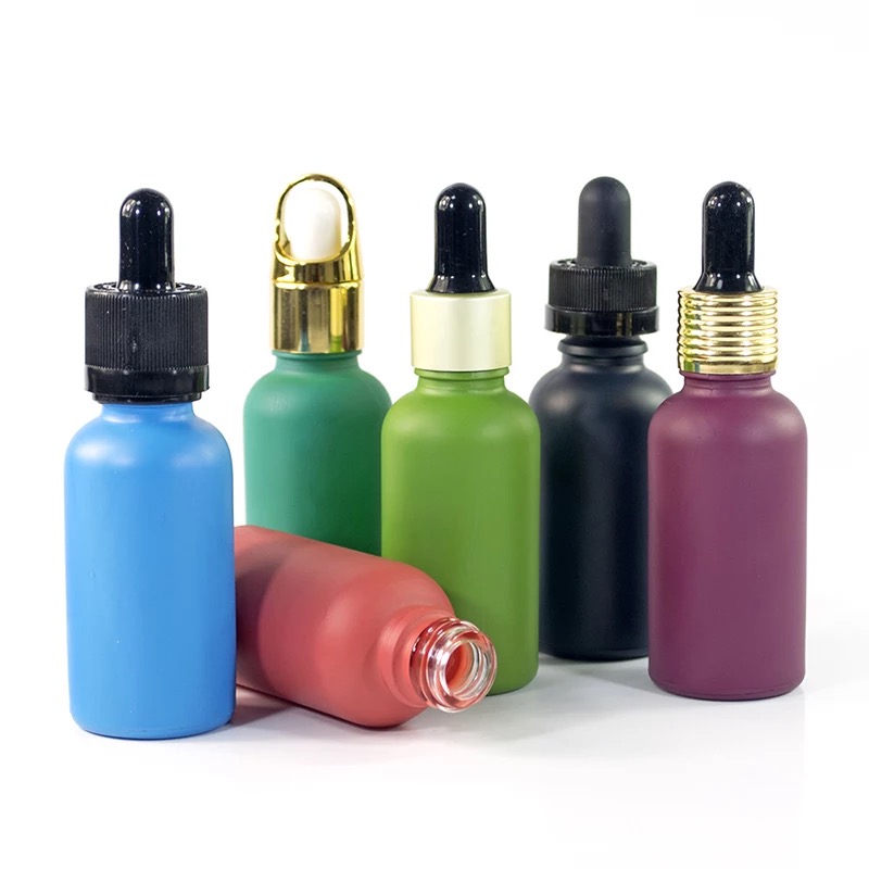 OEM green brown essential oil glass bottle 1ml 3ml 5ml 10ml 15ml Empty Amber Glass Essential Hair Oil Bottles with dropper