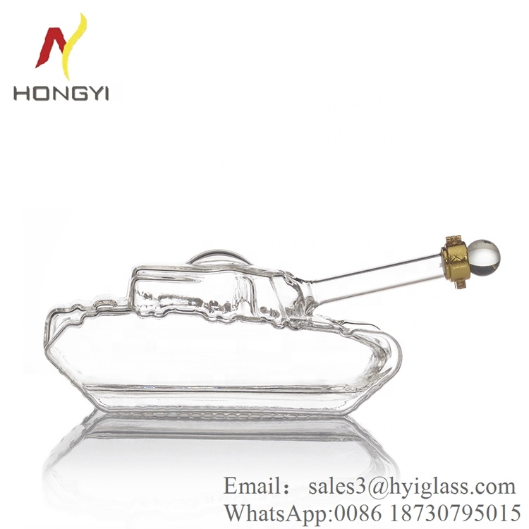 OEM gun decanter wine bottle for vodka whiskey cocktail unique whisky bottle