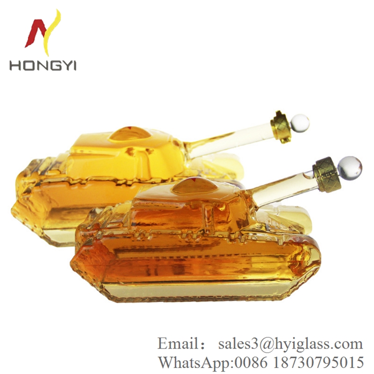 OEM gun decanter wine bottle for vodka whiskey cocktail unique whisky bottle