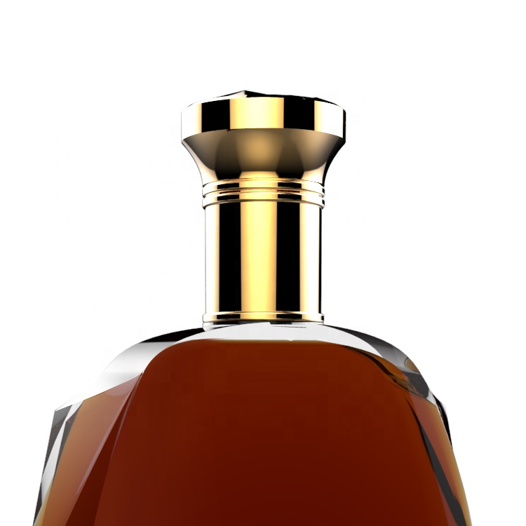 OEM high quality unique vodka / brandy / whisky / client private shape empty glass bottles
