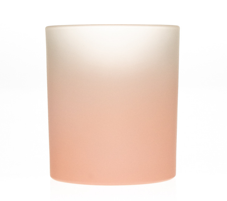 OEM logo printing frosted amber white colorful glass candle jars wholesale