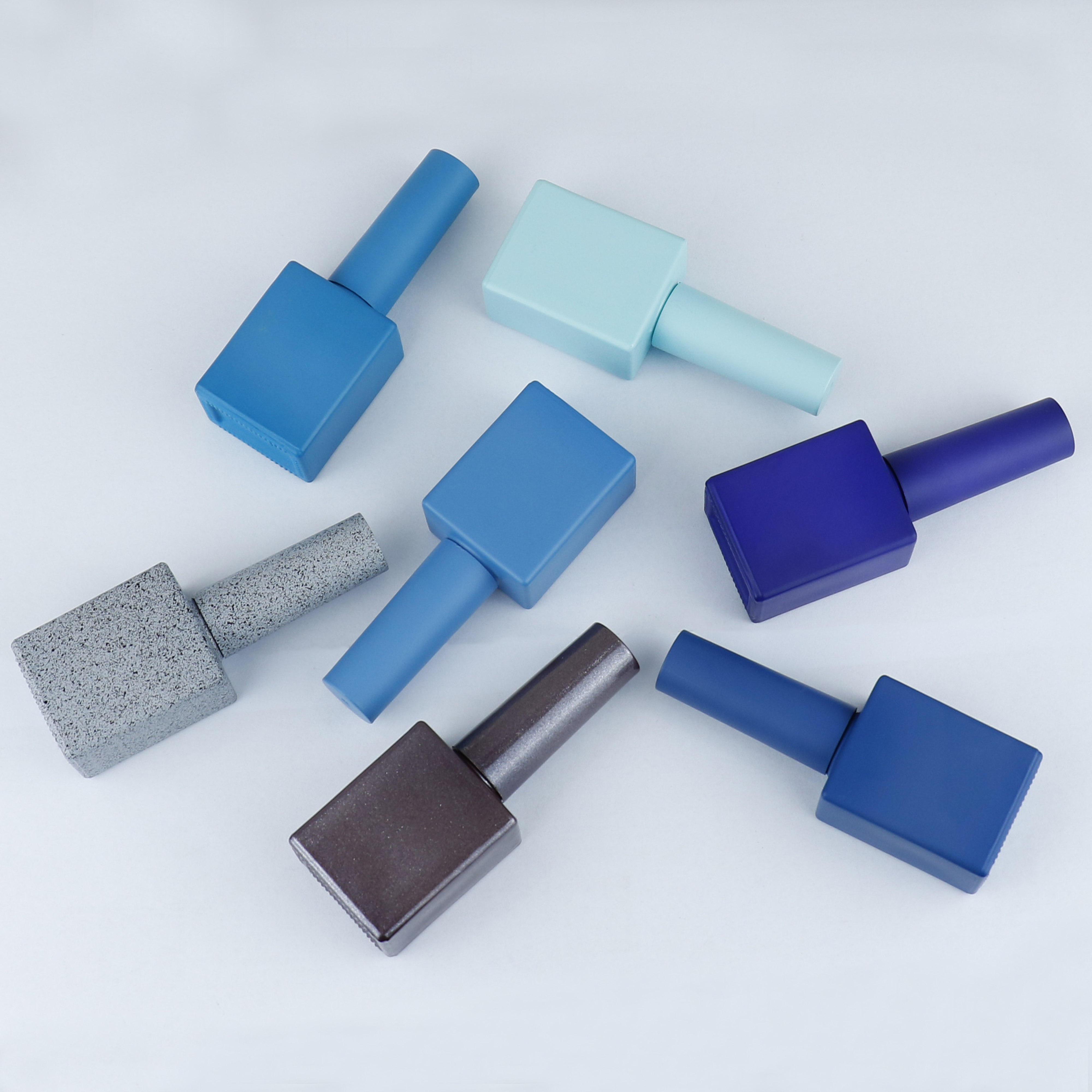 OEM manufacture custom UV gel matte brown Nude white 5ml 10ml 12ml nail polish bottle with cap and brush logo printing