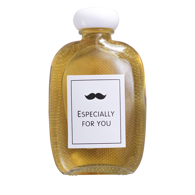 OSHOW 100ml 250ml 350ml 500ml transparent frosted flat glass juice coffee bottle