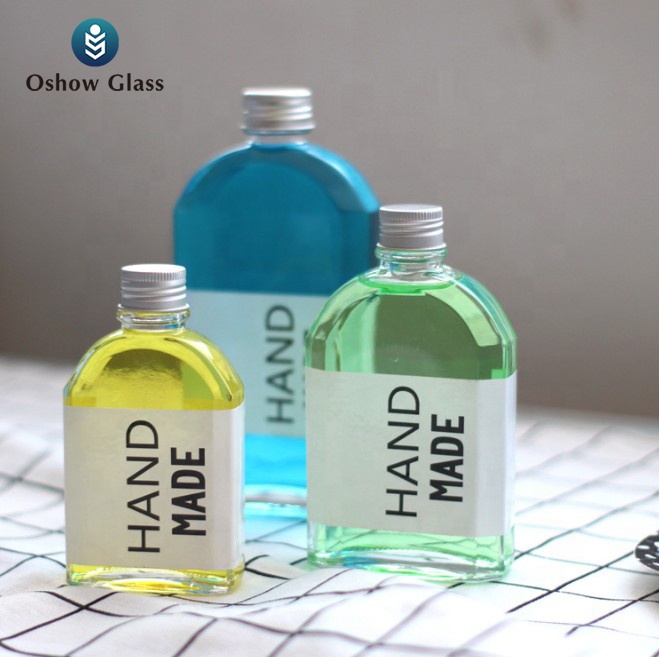 OSHOW Wholesale 100ml Empty Elegant Glass Beverage Milk Tea Juice Coffee Bottle