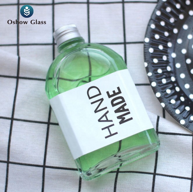 OSHOW Wholesale 100ml Empty Elegant Glass Beverage Milk Tea Juice Coffee Bottle