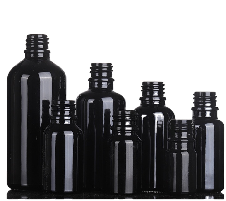 OSHOW Wholesale 15ml 20ml 30ml 50ml 100ml Frosted White Round Shaped Glass Dropper Essential Oil Bottle