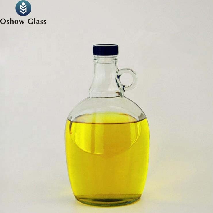OSHOW Wholesale California Iter Amber Glass 2L China Big Growler Beer Wine Bottle With Cork