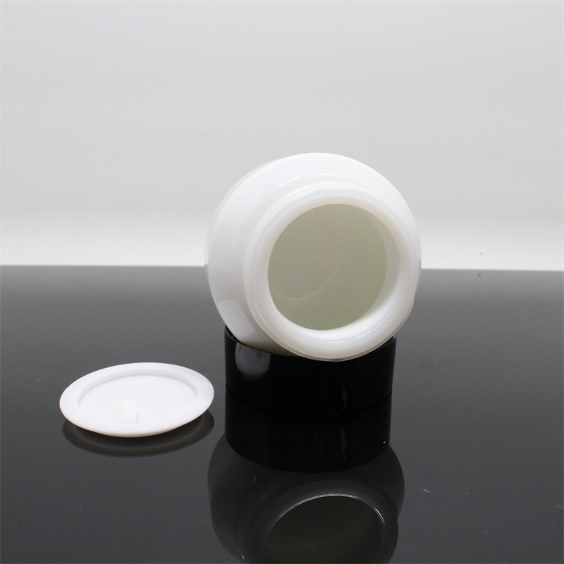 Oblique shoulder shape 15g 30g 50g cosmetic empty packaging glass cream jar envases cosmeticos with competitive price