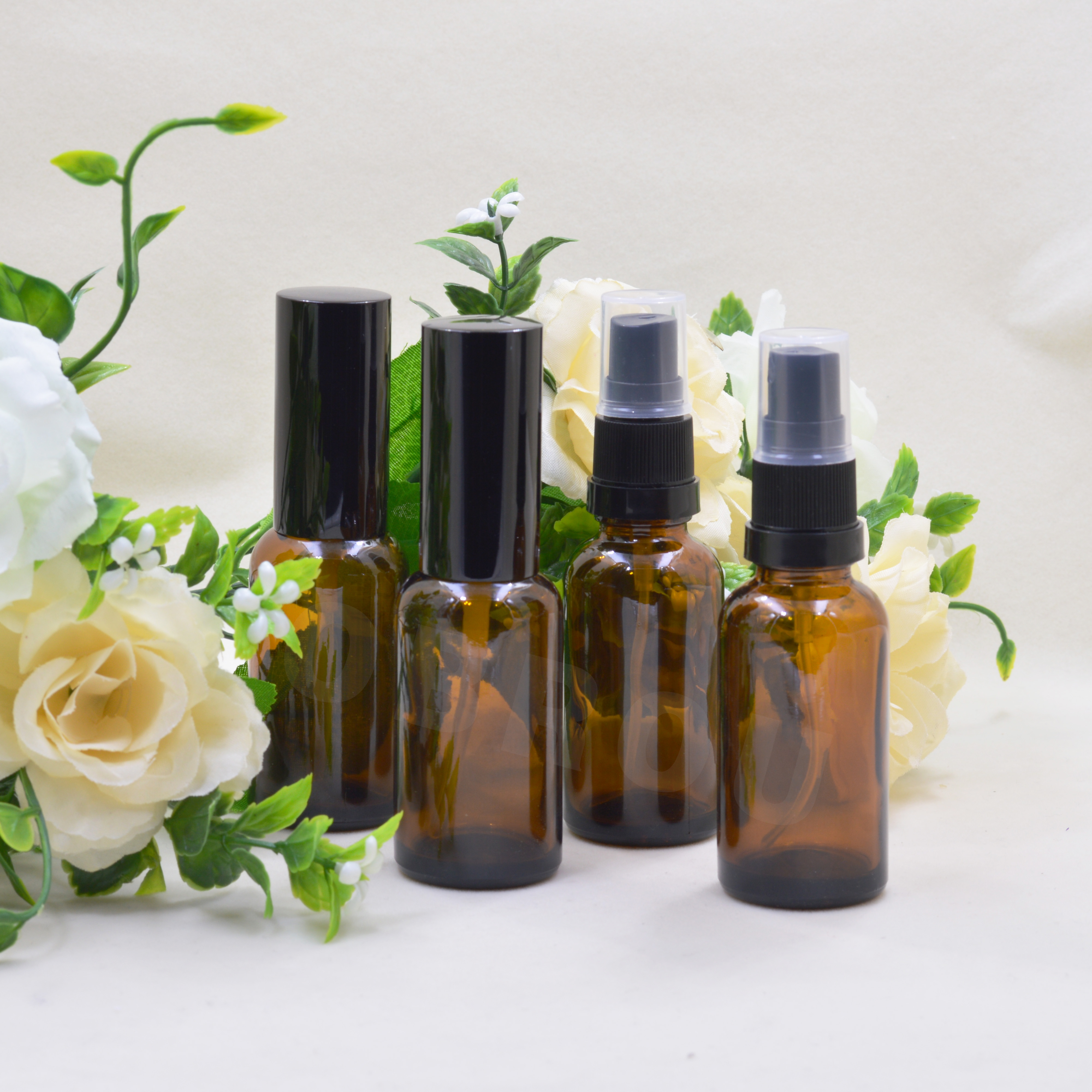 Obrou 5ml 10ml 15 ml 20ml 30ml 50ml 100ml 150ml empty amber glass spray perfume bottle