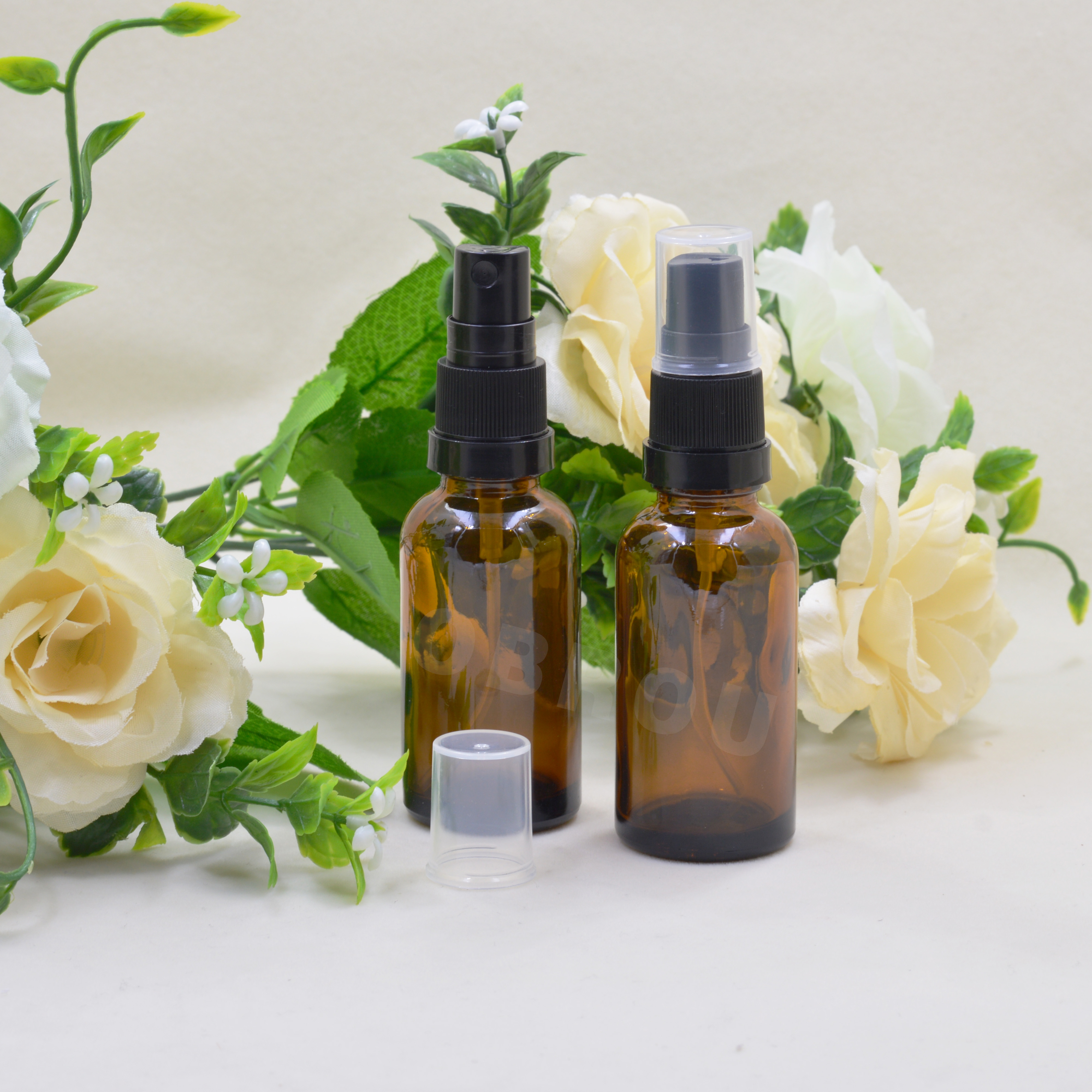 Obrou 5ml 10ml 15 ml 20ml 30ml 50ml 100ml 150ml empty amber glass spray perfume bottle