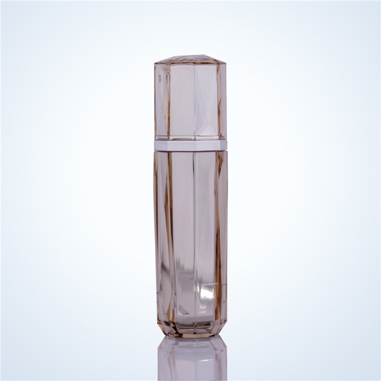 Octagon 30ml 50ml 100ml Acrylic Plastic Cosmetic Packaging Lotion Bottle