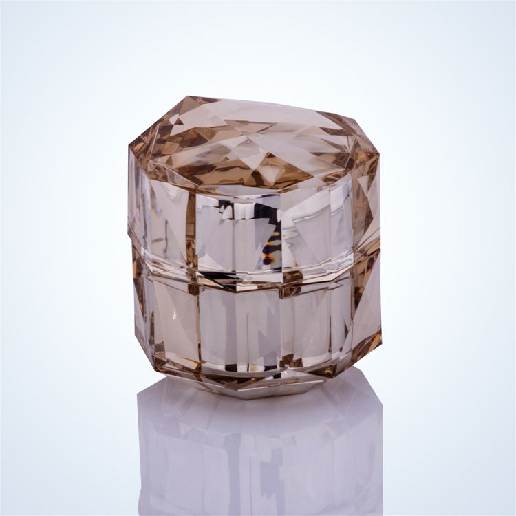 Octagon 30ml 50ml 100ml Acrylic Plastic Cosmetic Packaging Lotion Bottle