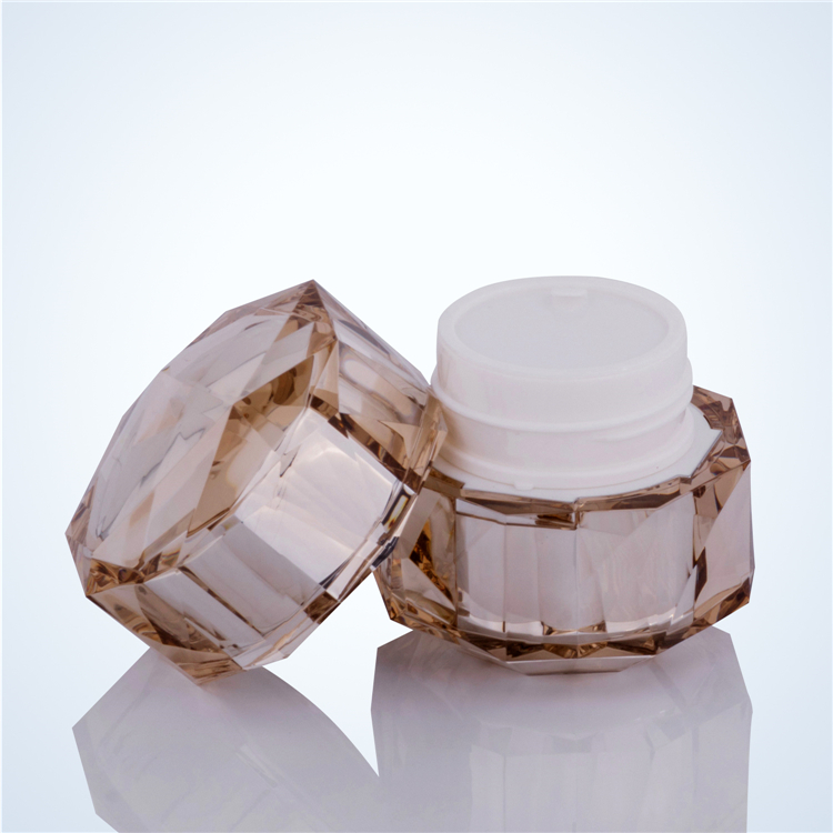 Octagon 30ml 50ml 100ml Acrylic Plastic Cosmetic Packaging Lotion Bottle