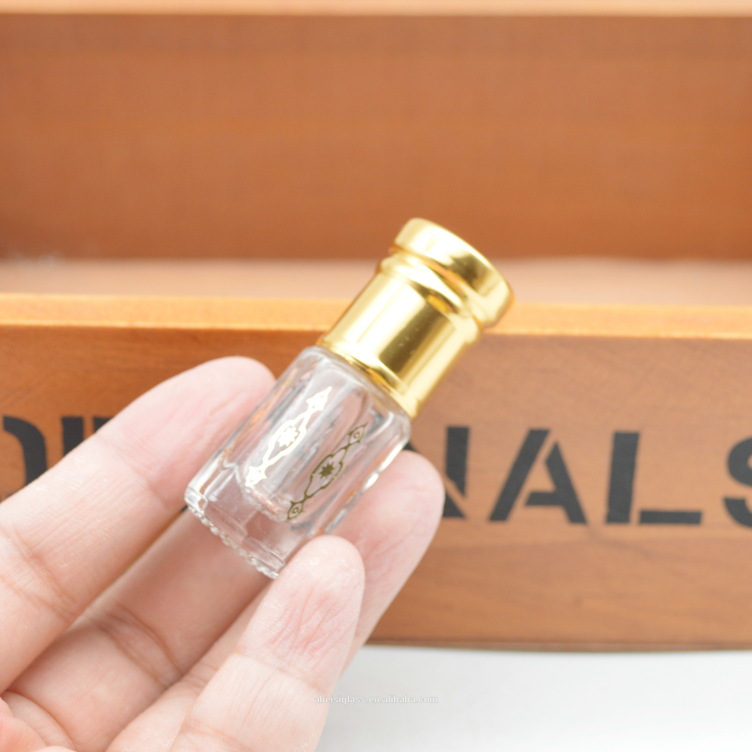 Octagonal Shape Perfume Oil Glass Bottle With Glass Stick,arabian oud perfume